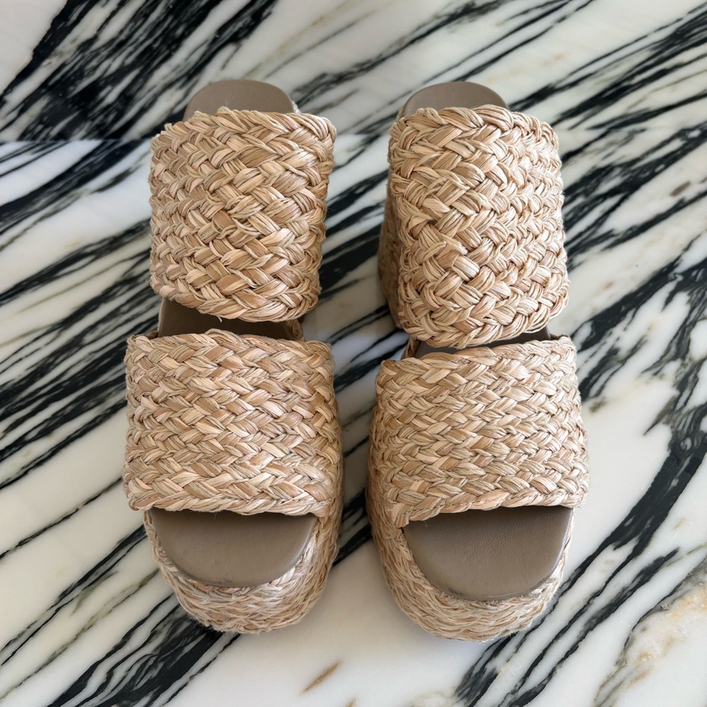 Farm Rio Braided Raffia Platform Sandal - Picture 2 of 8